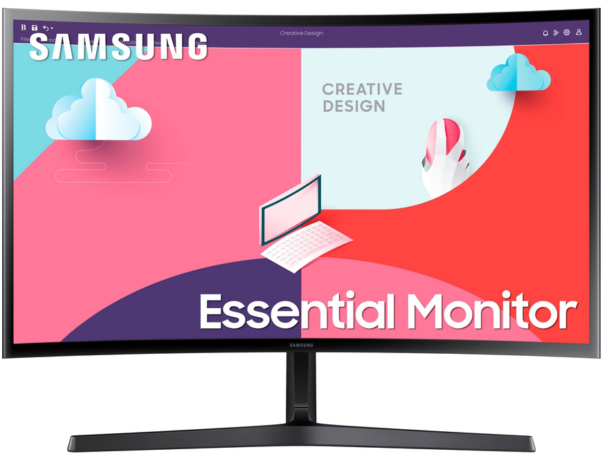 Monitor 24 S24C366EAU Full HD LED (Preto) - SAMSUNG