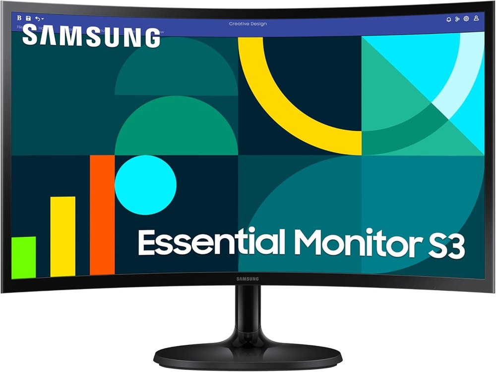 Monitor Curvo 24 S36GD Full HD LCD (Preto) - SAMSUNG