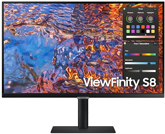 Monitor ViewFinity S8 LED 27 LS27B800PXPXEN 4K Ultra HD (Preto) - SAMSUNG