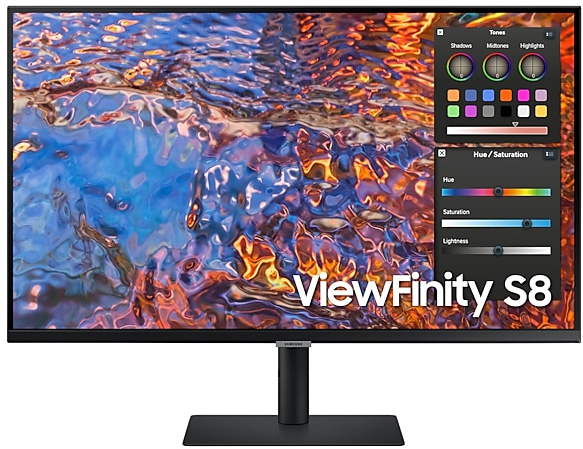 Monitor ViewFinity S8 LED 32 LS32B800PXPXEN 4K Ultra HD (Preto) - SAMSUNG