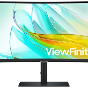 Monitor Curvo ViewFinity S6 LED 34 LS34C652UAUXEN 4K Ultra HD (Preto) - SAMSUNG