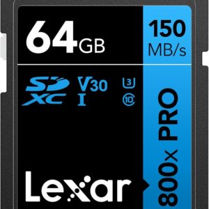 Cartão de Memória High-Performance 800xPRO 64GB SDXC UHS-I Classe 10 - LEXAR
