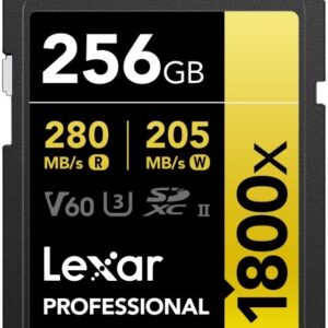 Cartão de Memória 1800X 256GB SDXC Classe 10 - LEXAR