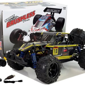 Carro Telecomandado RC Buggy Off-Road ENOZE 9303E 1:18 (Amarelo)