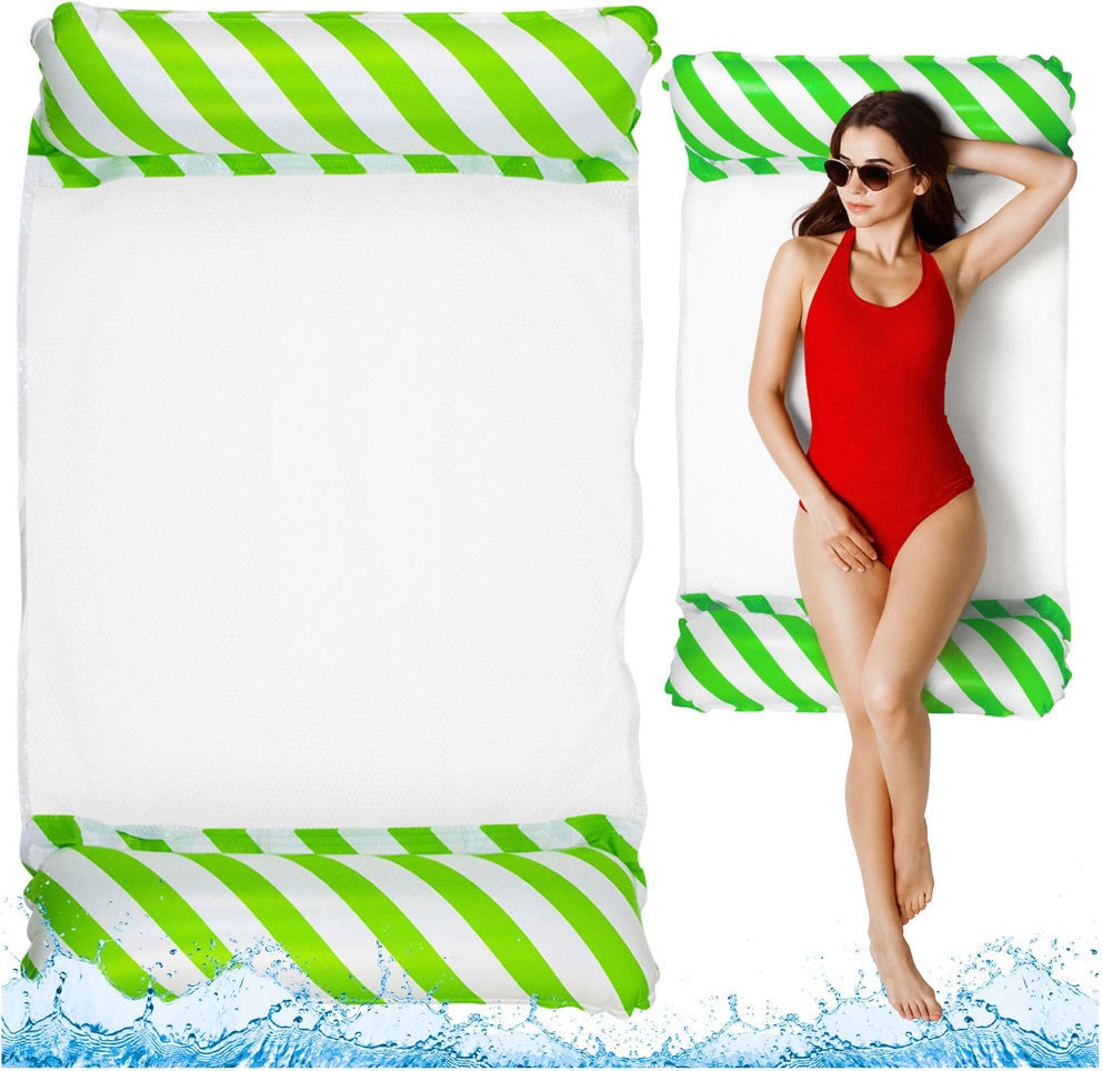 Colchão Insuflável 120x70cm (Branco/Verde)
