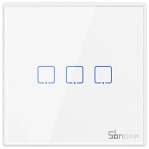Interruptor Inteligente Parede Wi-Fi T2EU3C-RF (3 Canais) - SONOFF