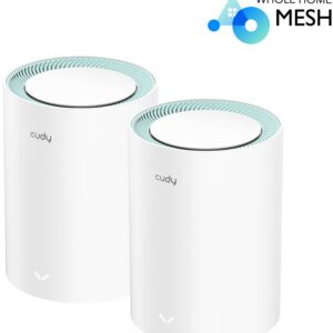 Pack 2x Sistemas Mesh M1300 AC1200 Dual-Band Wi-Fi 5 10/100Mbps - CUDY
