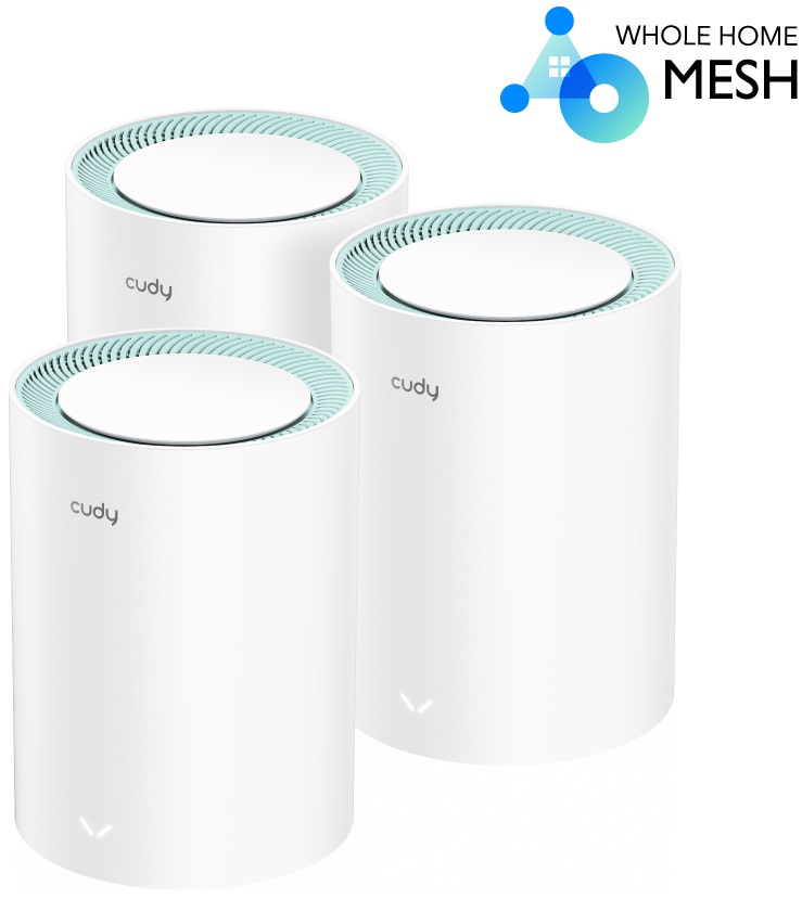 Pack 3x Sistemas Mesh M1300 AC1200 Dual-Band Wi-Fi 5 - CUDY