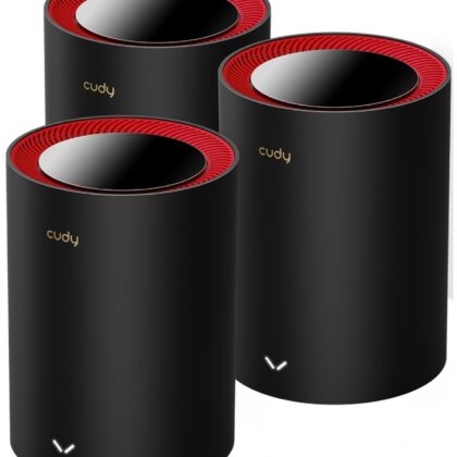 Pack 3x Sistemas Mesh M3000 Wi-Fi 6 Dual Band AX3000 (Preto) - CUDY