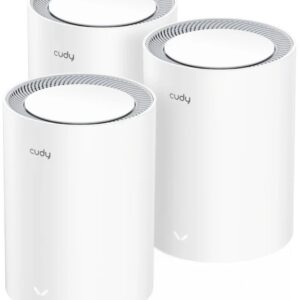 Pack 3x Sistemas Mesh M3000 Wi-Fi 6 Dual Band AX3000 (Branco) - CUDY