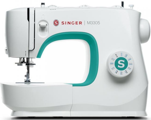 Máquina de Costura Semi-Automática M3305 (Branco) - SINGER