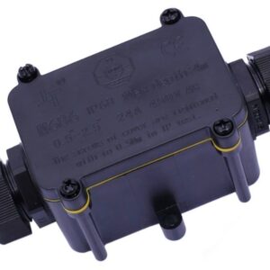Ligador Estanque c/ Caixa (3 Pinos) 2 Vias 1.0~2.5mm2 IP68 p/ Instalações Eléctricas Exteriores