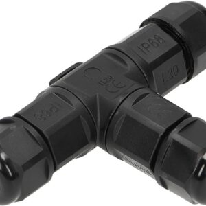 Ligador Estanque (3 Pinos) em T 1.0~2.5mm2 IP68 p/ Instalações Eléctricas Exteriores
