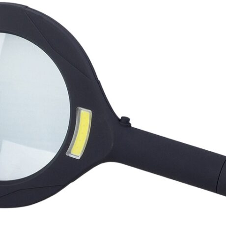Lupa de Mão c/ Ampliação 3x 80mm c/ 3 LEDs SMD