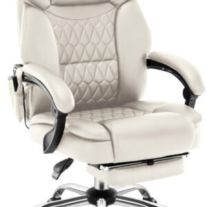 Cadeira de Escritório Boss 6.0 c/ Massagem (Bege) - MARK ADLER