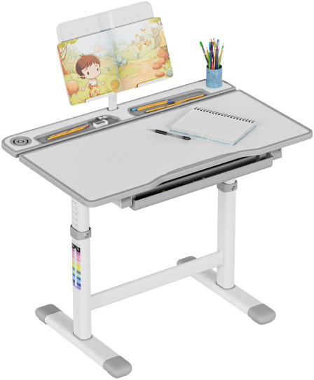 Mesa Infantil Ajustável Study 3.0 66cm (Cinza) - MARK ADLER