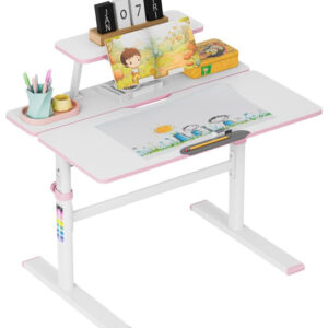 Mesa Infantil Ajustável Study 3.7 90cm (Rosa) - MARK ADLER