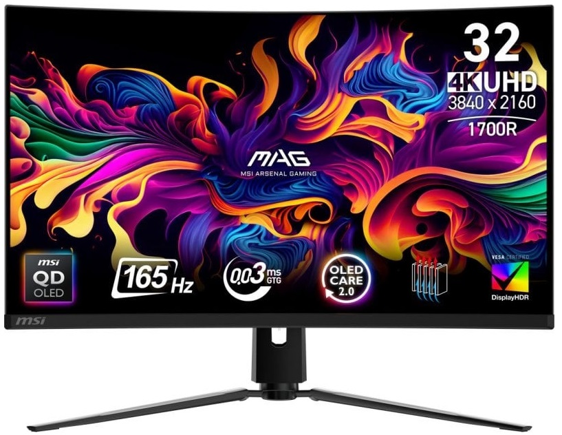 Monitor Gaming 31,5 MAG 321CUP QD-OLED 4K Ultra HD (Preto) - MSI
