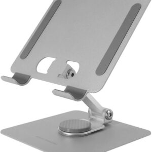 Suporte Dobrável Antiderrapante 2-EM-1 p/ Tablets e Convertíveis até 13 (Prateado) - MARS-GAMING
