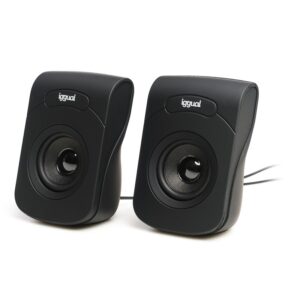 Colunas Iggual Sistema 2.0 6W mini-jack + USB