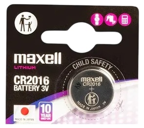 Pilha Lithium 3V CR2016 - MAXELL
