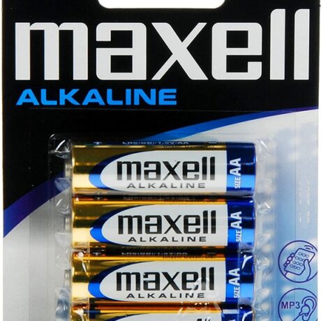 Blister 4 Pilhas Alcalinas 1,5V LR06 AA - MAXELL