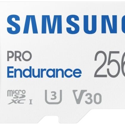 Cartão de Memória PRO Endurance 256GB MicroSDXC UHS-I Classe 10 - SAMSUNG
