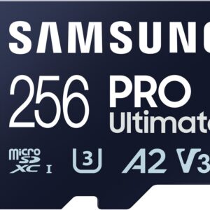 Cart?o Mem?ria MicroSDXC UHS-I Pro Ultimate 256GB (Classe U3, V30, A2) + Adaptador SD - SAMSUNG