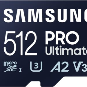 Cartão de Memória MicroSDXC UHS-I Pro Ultimate 512GB (Classe U3, V30, A2) + Adaptador SD - SAMSUNG