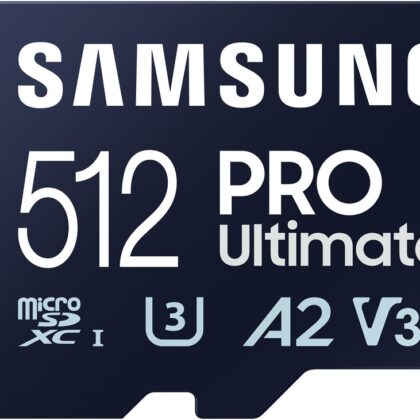 Cartão de Memória MicroSDXC UHS-I Pro Ultimate 512GB (Classe U3, V30, A2) + Adaptador SD - SAMSUNG