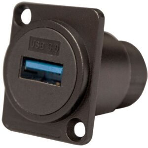 Ficha USB 3.0 F?mea - F?mea p/ Painel