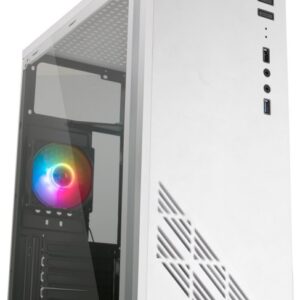 Caixa ATX MC100W RGB Acr?lico (Branco) - MARS GAMING