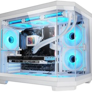 Caixa Micro-ATX MC-3TCOREM Vidro Temperado (Branco) - MARS GAMING