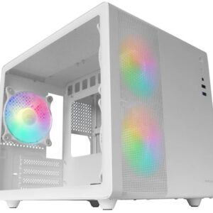 Caixa Micro-ATX MC400 Vidro Temperado (Branco) - MARS GAMING
