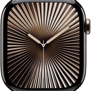 Apple Watch Series 10 GPS + Cellular 46mm Titânio Natural c/ Bracelete Loop Milanesa Natural S/M