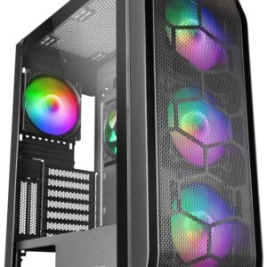 Caixa E-ATX MCKX ARGB Vidro Temperado (Preto) - MARS GAMING