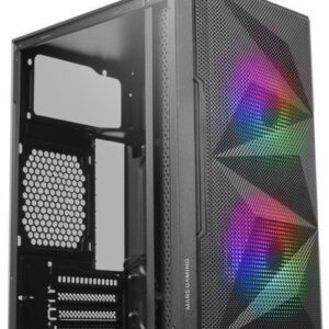 Caixa Micro-ATX MCME Vidro Temperado (Preto) - MARS GAMING