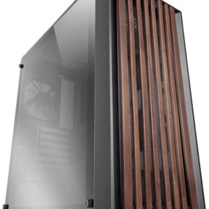Caixa ATX MC-WOODC Midi Tower (Preto) - MARS-GAMING
