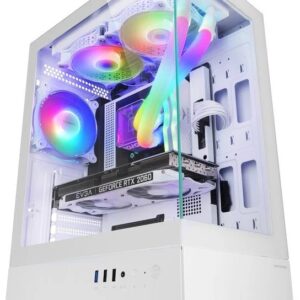 Caixa ATX MC-XO Gaming FRGB Vidro Temperado (Branco) - MARS GAMING