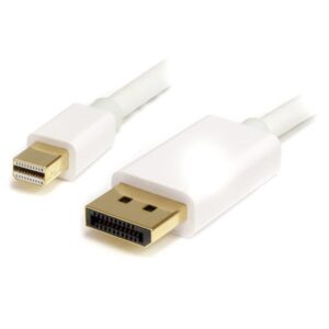 Cabo Mini DisplayPort Macho - DisplayPort Macho Branco (2 mts) - STARTECH