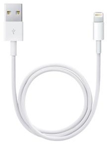 Cabo USB A Macho - Lightning Macho 50cm (Branco) - APPLE