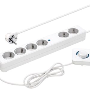 Extens?o Sextupla 6 Tomadas c/ Interruptor de P? (1,5mts) - NIMO