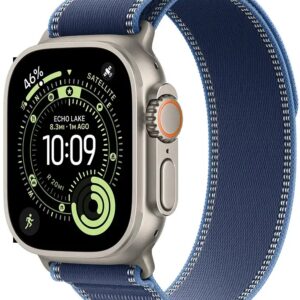 Apple Watch Ultra 3 GPS + Cellular 49mm Tit?nio Natural c/ Bracelete Loop Trail Azul/Azul-Vivo M/L