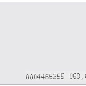 Cart?o de Proximidade Numerado p/ R?dio-Frequ?ncia 13,56MHz