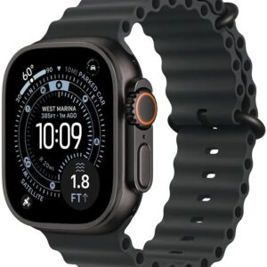 Apple Watch Ultra 3 GPS + Cellular 49mm Tit?nio Preto c/ Bracelete Ocean Preta