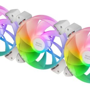 Pack 3x Ventoinhas MF3AR 120mm ARGB (Branco) - MARS-GAMING