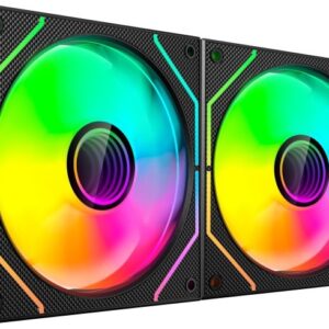 Pack 2x Ventoinhas MF3DPROX2 120mm ARGB (Preto) - MARS-GAMING
