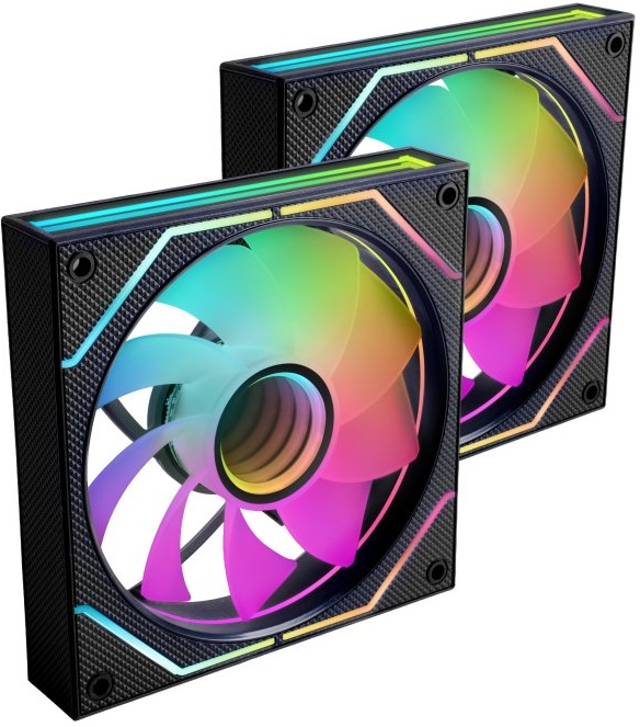 Pack 2x Ventoinhas MF3DPROX2R 120mm ARGB (Preto) - MARS-GAMING