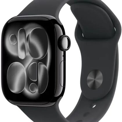 Apple Watch Series 11 GPS + Cellular 42mm Alumínio Preto Brilhante c/ Bracelete Desportiva Preta S/M