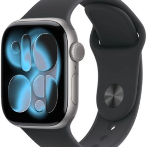 Apple Watch Series 11 GPS + Cellular 42mm Cinzento Sideral c/ Bracelete Desportiva Preta S/M